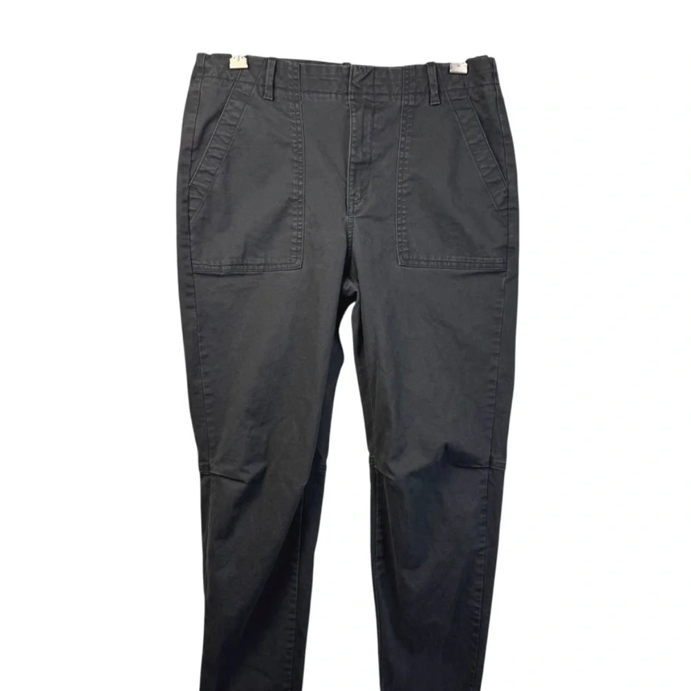 Banana Republic Utility Girlfriend Chino Ankle Pants New Eclipse Coal Size 10